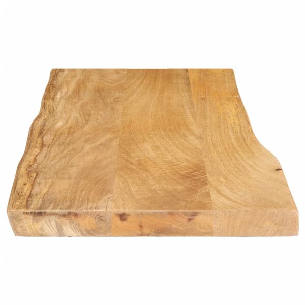 vidaXL Dessus de table 90x40x3,8 cm bord vivant bois massif manguier