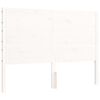 vidaXL Cadre de lit sans matelas blanc 140x200 cm bois massif