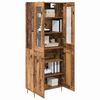 vidaXL Haut Armoire 2 pcs Bois ancien Bois d'ing&eacute;nierie
