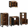 vidaXL Ensemble de mobilier de salle de bain 4 pcs Bois Recyclé Solide