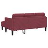 vidaXL Ensemble de Canap&eacute;s avec coussin 2 pcs Bordeaux Polyester