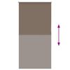 vidaXL Store enrouleur occultant caf&eacute; 75x175cm largeur du tissu 70,7cm