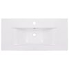 vidaXL Lavabo encastré 81 x 39,5 x 18,5 cm Céramique Blanc