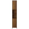 vidaXL Armoire de bain Ch&ecirc;ne marron 30x30x183,5 cm Bois d'ing&eacute;nierie