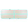 vidaXL Tapis gonflable de gymnastique avec pompe 300x100x10cm PVC Vert