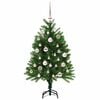 vidaXL Sapin de Noël avec 150 LED avec support Vert 120 cm PE