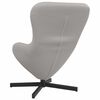 vidaXL Fauteuil &oelig;uf Gris clair 63 x 73 x 90 cm tissu