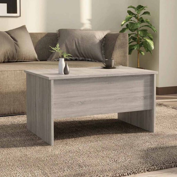 vidaXL Table basse sonoma gris 80x50x42,5 cm bois d'ingénierie