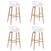 vidaXL Ensemble de bar 5 pcs Blanc