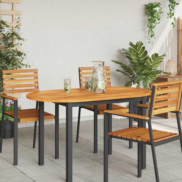 vidaXL Plateau de table Huile Naturelle 120 x 70 x 2 cm