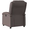 vidaXL Fauteuil inclinable marron fonc&eacute; cuir v&eacute;ritable