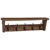 vidaXL Cintre Marron 50 x 10 x 14 cm bois d'acajou massif