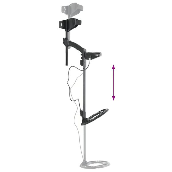 vidaXL D&eacute;tecteur m&eacute;taux 24 cm profondeur recherche &eacute;cran LCD