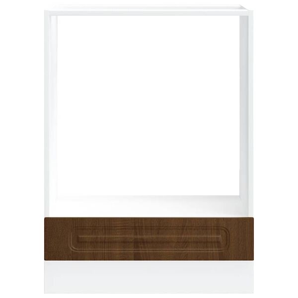 vidaXL Armoire &agrave; four Kalmar ch&ecirc;ne marron bois d'ing&eacute;nierie