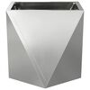 vidaXL Jardini&egrave;re 2 pcs Argent 30 x 30 x 30 cm Acier galvanis&eacute;