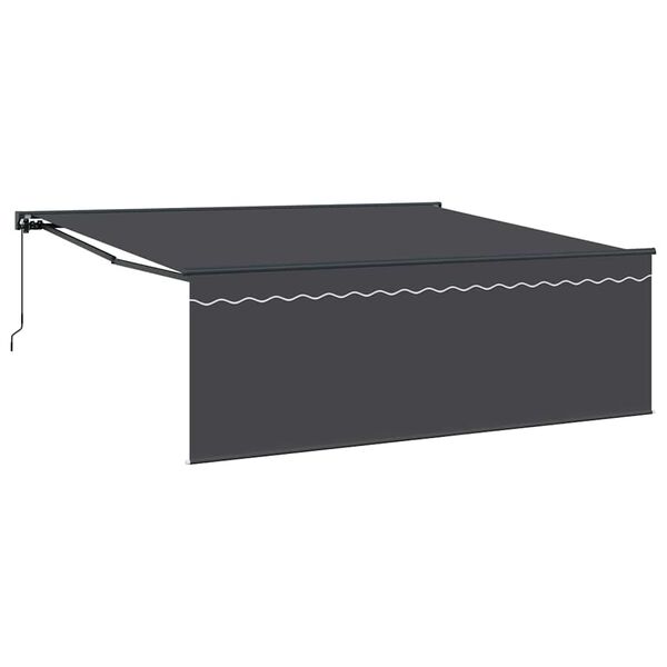 vidaXL Auvent R&eacute;tractable Anthracite 400 &times; 300 cm