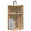 vidaXL Table d'appoint Ch&ecirc;ne artisanal 29,6 x 29,6 x 60 cm