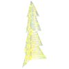 vidaXL Sapin de No&euml;l avec 100 LED Blanc chaud 120 cm PET