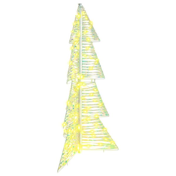 vidaXL Sapin de No&euml;l avec 100 LED Blanc chaud 120 cm PET