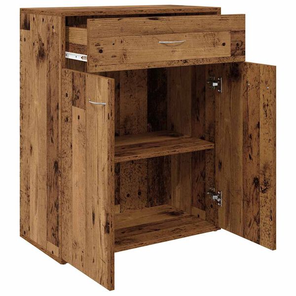 vidaXL Buffet vieux bois 60x30x75 cm bois d'ing&eacute;nierie