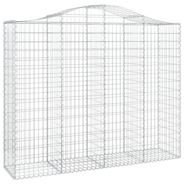 vidaXL Paniers &agrave; gabions arqu&eacute;s 25 pcs 200x50x160/180 cm Fer galvanis&eacute;