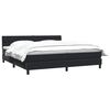 vidaXL Sommier &agrave; lattes de lit avec matelas noir 200x220 cm velours