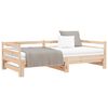 vidaXL Lit de jour et lit gigogne sans matelas 90x200 cm bois massif