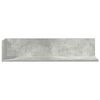 vidaXL &Eacute;tag&egrave;res murales 2pcs gris b&eacute;ton 75x16,5x16,5cm bois ing&eacute;nierie