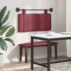 vidaXL T&ecirc;te de lit suspendue Uni Bordeaux 100 x 55 x 5 cm tissu