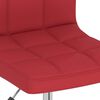 vidaXL Chaise pivotante de salle &agrave; manger Rouge bordeaux Tissu