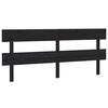 vidaXL T&ecirc;te de lit Noir 184x3x81 cm Bois massif de pin