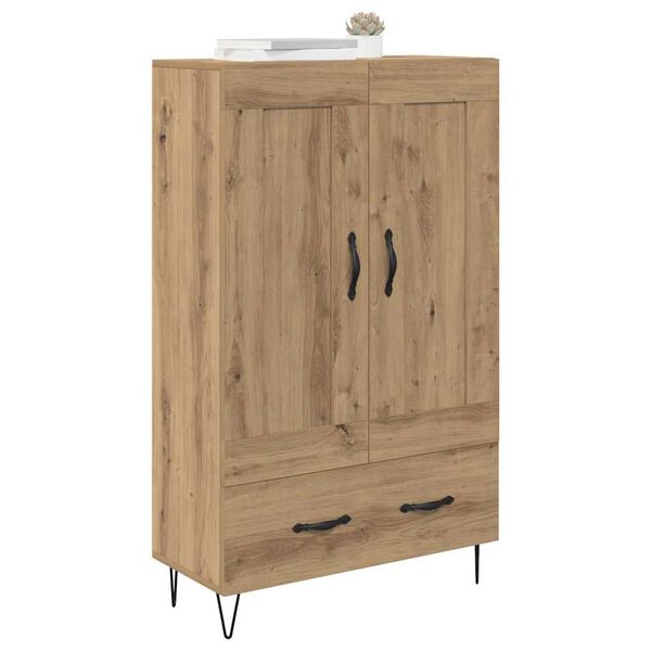 vidaXL Haut Armoire avec tiroir Ch&ecirc;ne artisanal 69,5 x 31 x 115 cm