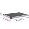 vidaXL Receveur de douche ext&eacute;rieur WPC Inox 80x62 cm Gris