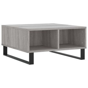 vidaXL Table basse sonoma gris 60x60x30 cm bois d'ing&eacute;nierie