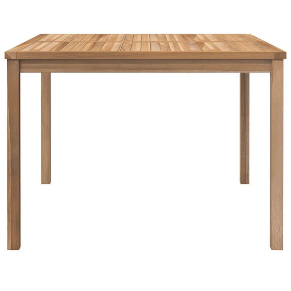vidaXL Table à dîner de jardin 110x110x77 cm Bois de teck solide