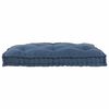 vidaXL Coussin de canap&eacute; sur palette Indigo 120 x 80 x 12 cm tissu