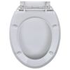 vidaXL Abattant WC avec frein de chute 2 pcs Plastique Blanc
