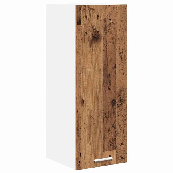 vidaXL Armoire suspendue Bois ancien et Blanc 30 x 31 x 80 cm
