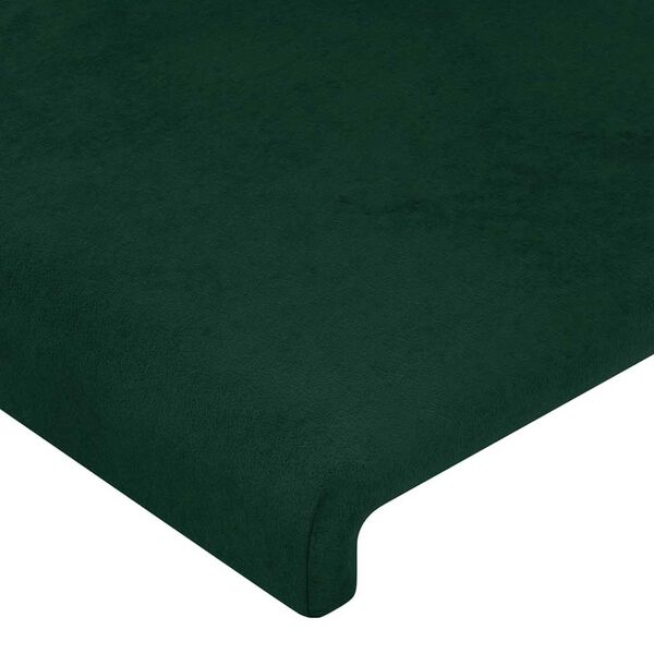 vidaXL T&ecirc;tes de lit Vert fonc&eacute; 144x5x78/88 cm Velours