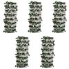 vidaXL Cl&ocirc;tures &agrave; treillis de saule 5pcs feuille artificielle 180x60cm