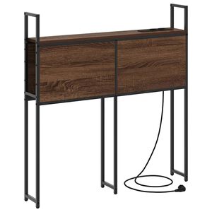 vidaXL Headboard de Rangement avec Station de Charge Ch&ecirc;ne marron