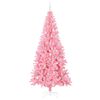 vidaXL Sapin de No&euml;l avec 300 LED avec support Rose 240 cm PVC