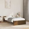 vidaXL Cadre de lit sans matelas marron miel bois massif 75x190 cm