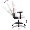 vidaXL Chaise de jeu Blanc et rose Similicuir