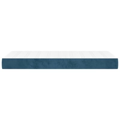 vidaXL Matelas de lit à ressorts ensachés Bleu foncé 90x200x20 cm