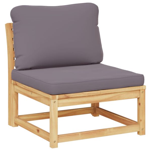 vidaXL Salon de jardin avec coussins 5 pcs Bois d'acacia solide