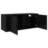 vidaXL Ensemble de meuble TV mural 2 pcs Ch&ecirc;ne noir 100 x 34,5 x 40 cm