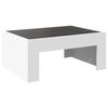 vidaXL Table basse avec LED infini blanc 70x50x30 cm