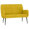 vidaXL Banc Jaune 108x79x79 cm Velours