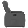 vidaXL Fauteuil inclinable Gris foncé Tissu